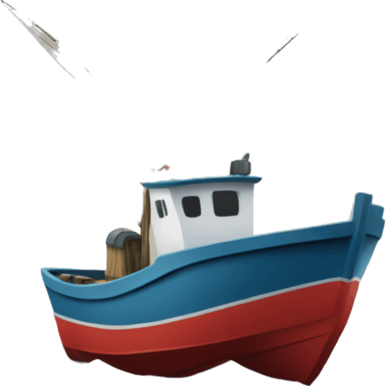 Fishing boat long lining emoji