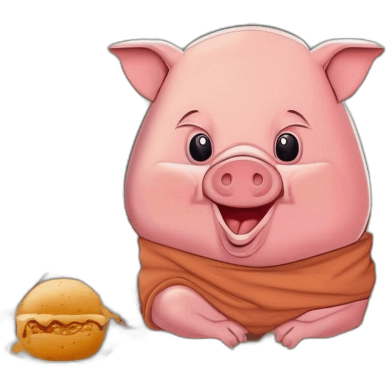 Un cochon convertie à l'islam emoji