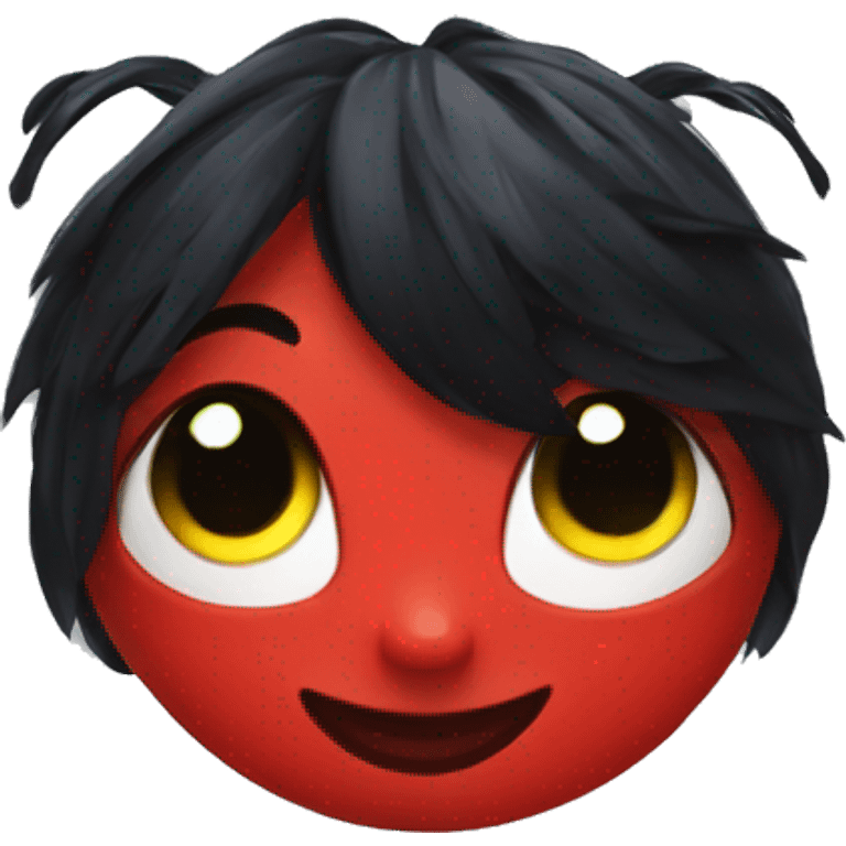 Ladybug miraculous smirking emoji