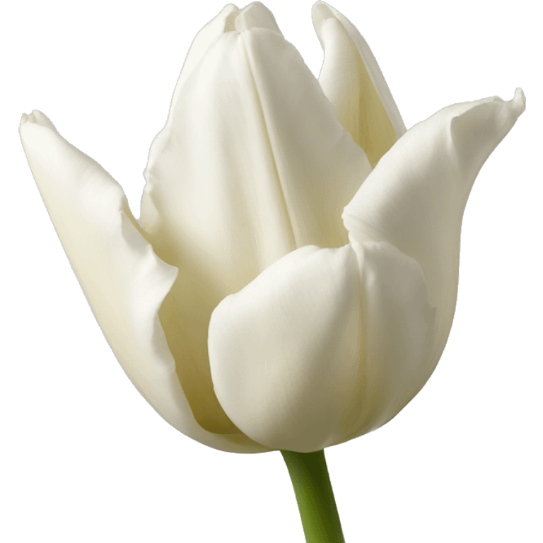 Tulipán blanco emoji