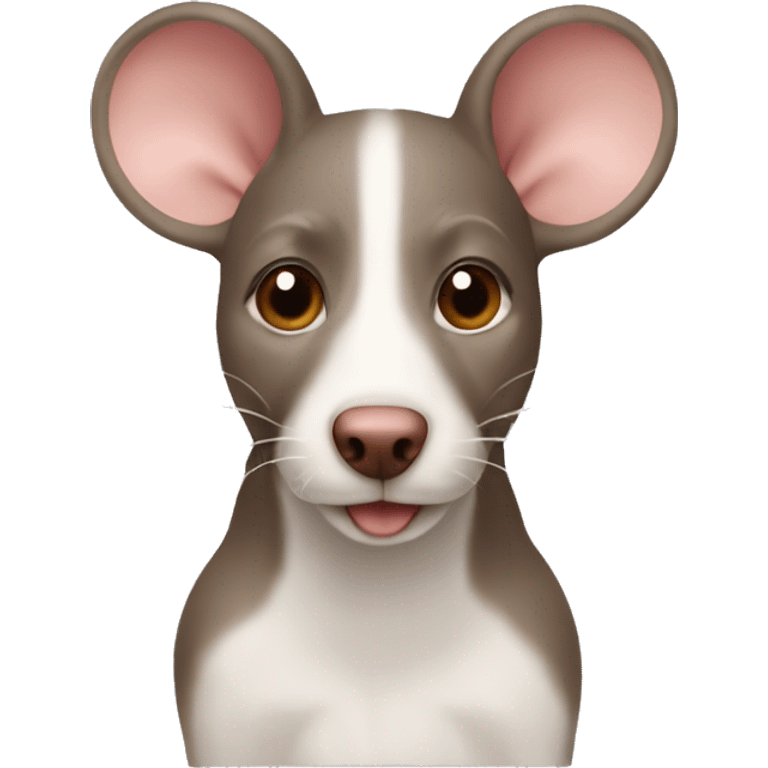 a capuccino color rat dog emoji