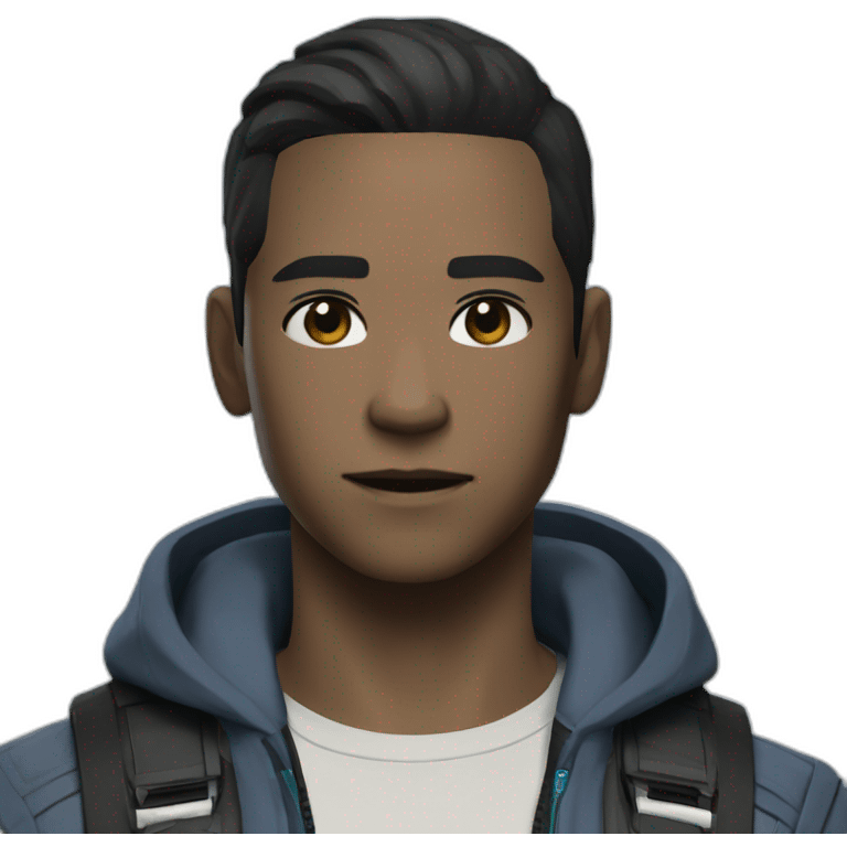 Android Connor from the video game detroit become human emoji