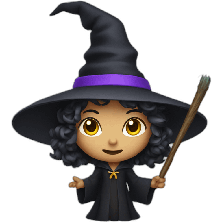 A witch holding a wand emoji