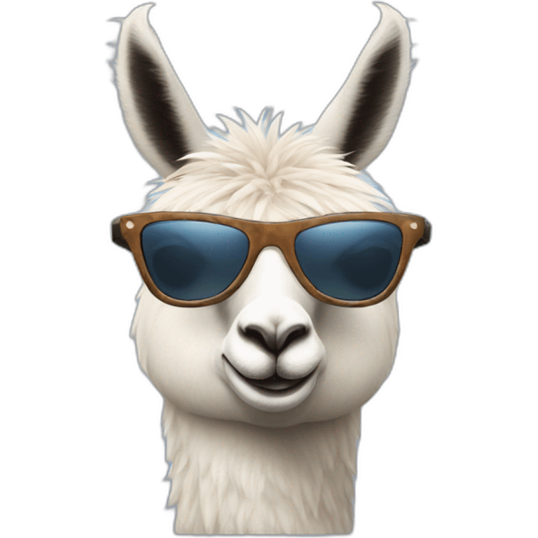 Lama with Sunglasses emoji