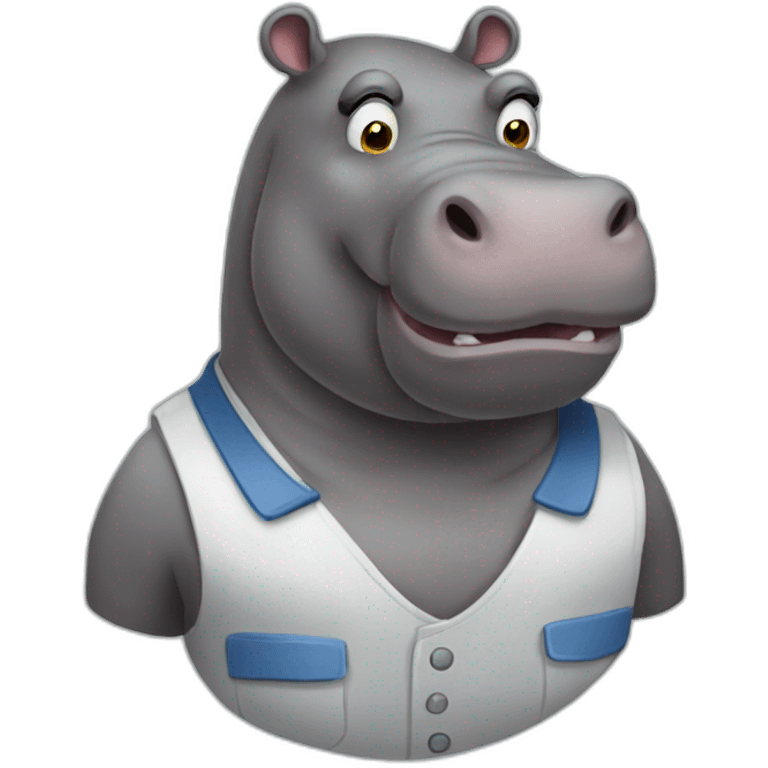 working hippo emoji