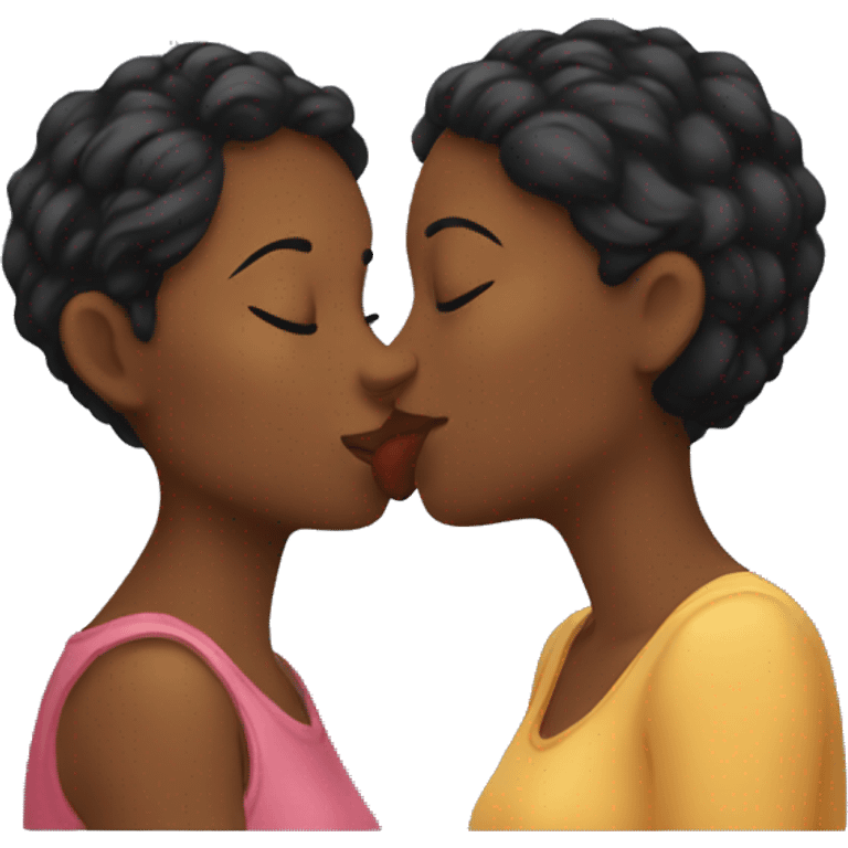 two women kissing emoji