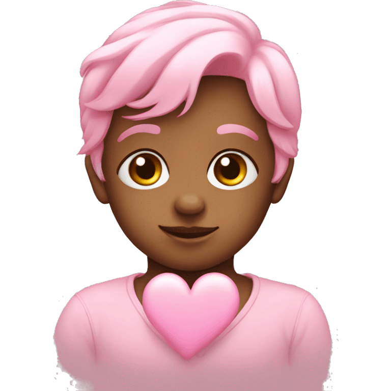 Baby pink heart emoji