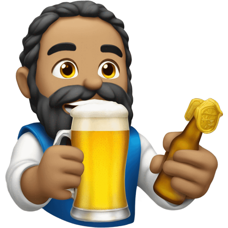 un hada tomando cerveza emoji