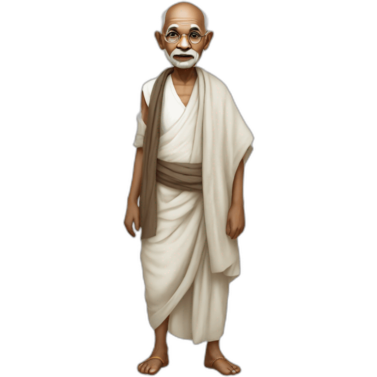 mahatma gandhi full body emoji