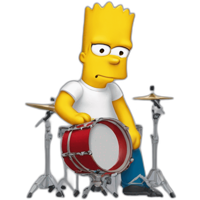 Bart Simpson tambor emoji