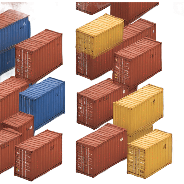 cargo shipping container  emoji