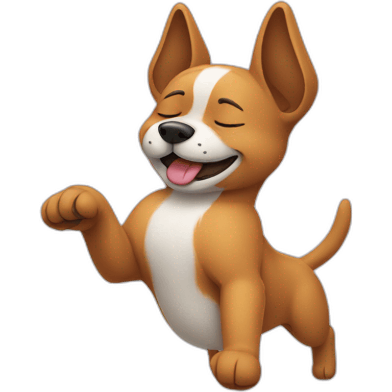 Dog dancing while sleeping  emoji