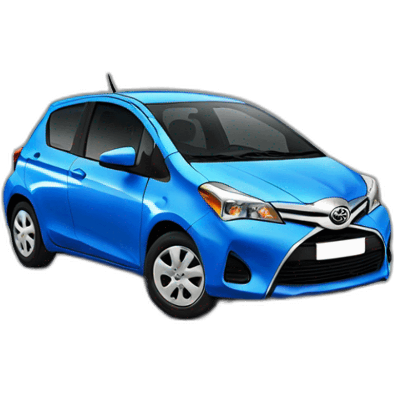 Toyota yaris bleu emoji