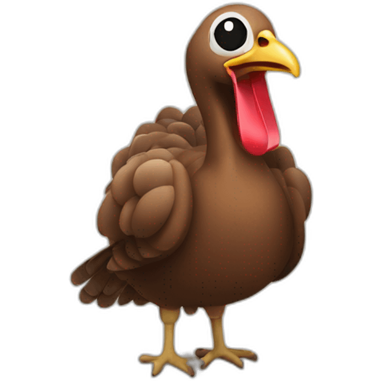 turkey with ipod emoji