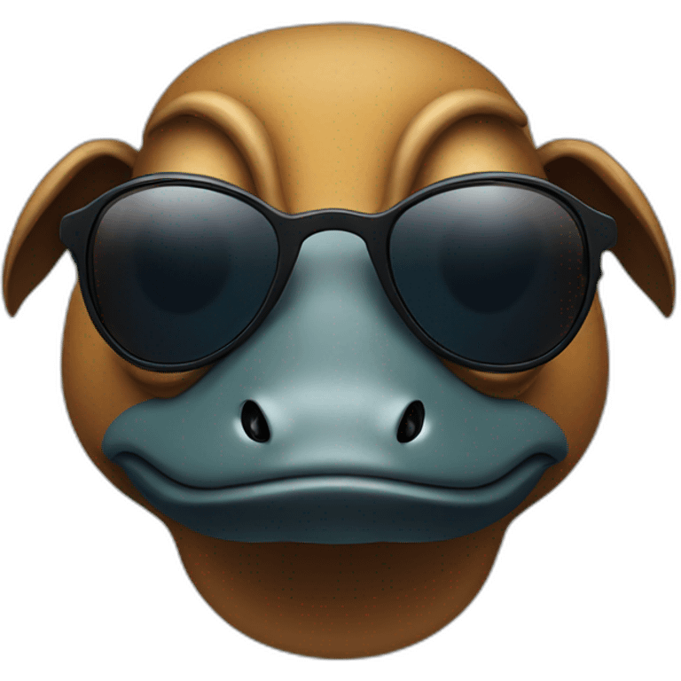 platypus with sunglasses emoji