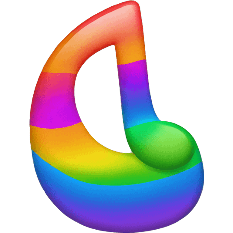 music note rainbow emoji