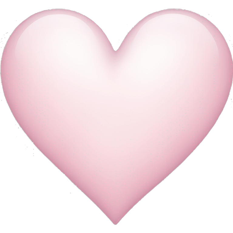 white heart with light pink emoji