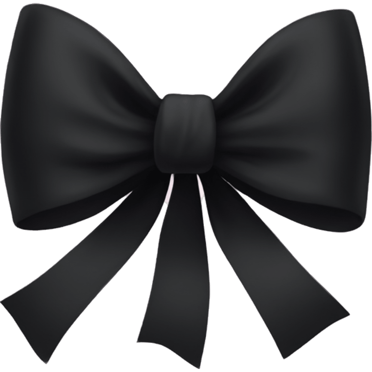 Black bow emoji