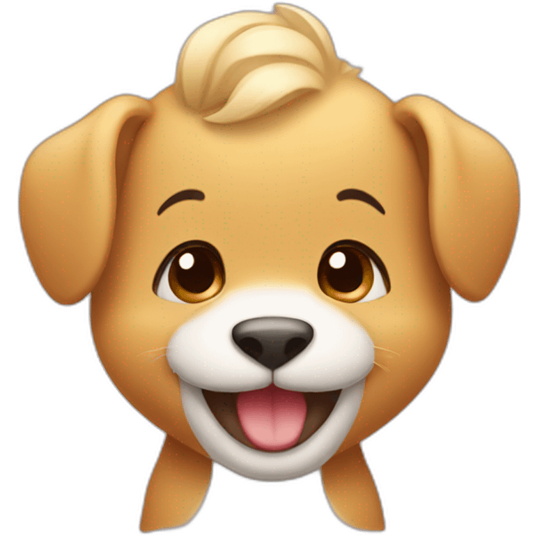 Cute baby animal smile emoji