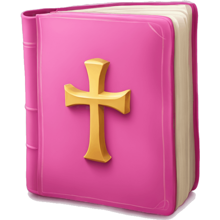 Pink bible emoji