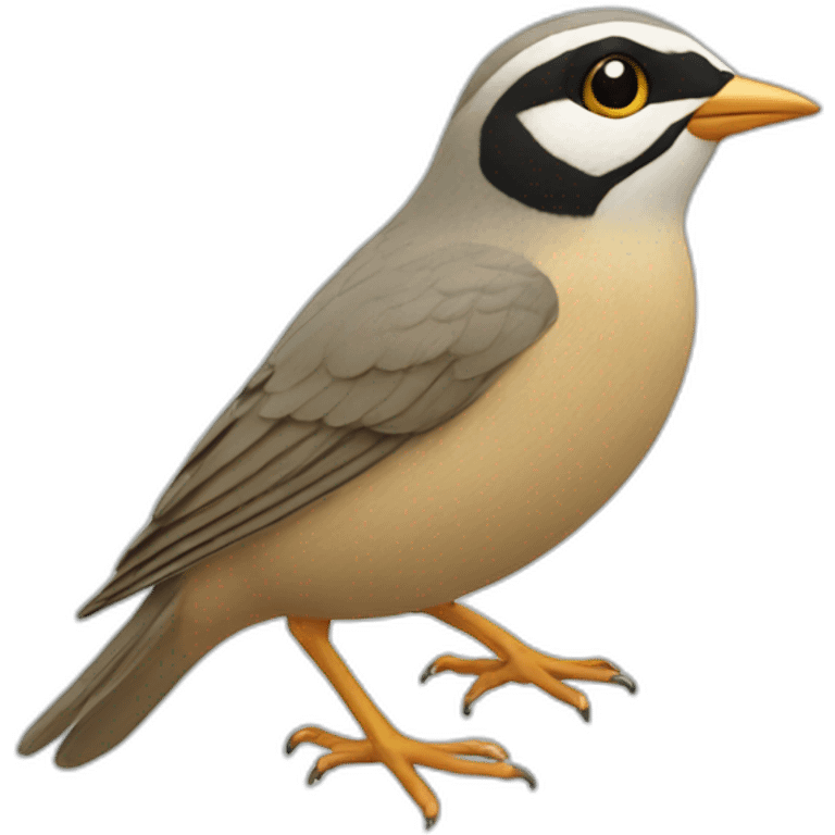 lark bird front view emoji