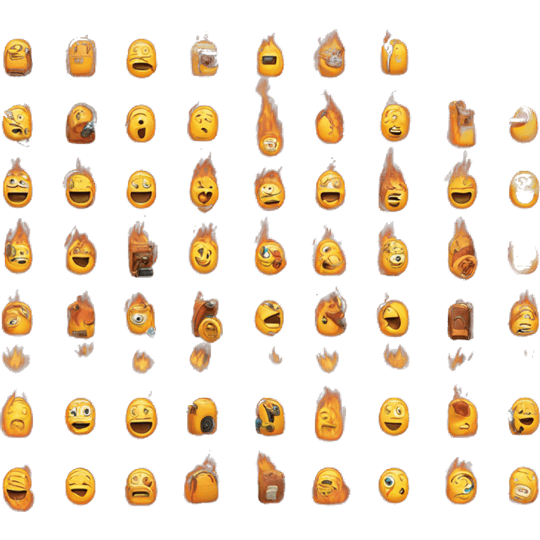 Telefono che va a fuoco  emoji