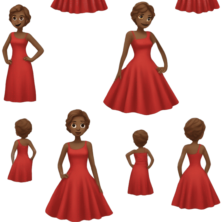 Red dress emoji