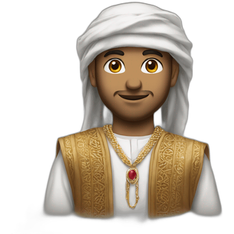 A arabe childe withe Jordan 4 emoji