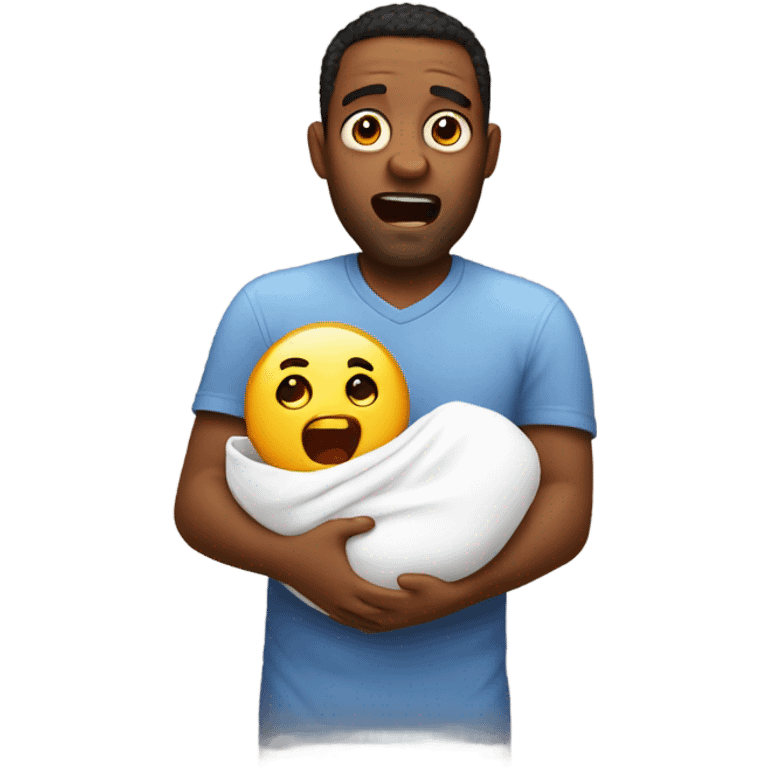 Dad during child birth freaking out emoji