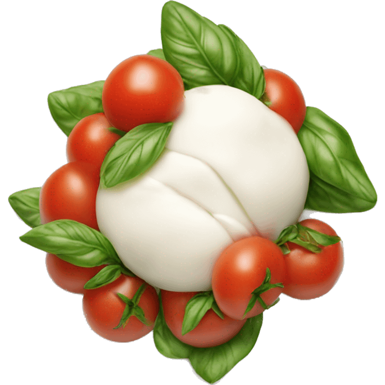 buratta with tomatoes  emoji