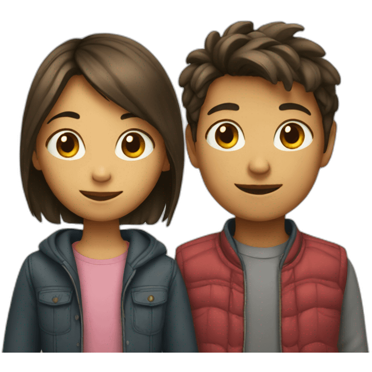 Boy and girl emoji