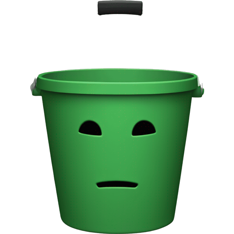 0101010101 green bucket head emoji