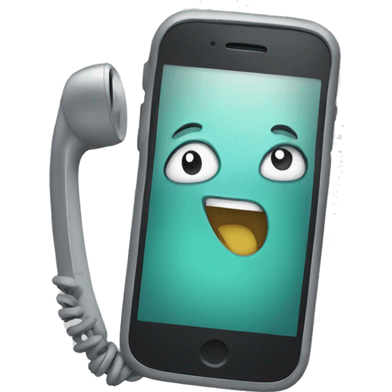 Phone Mascot  emoji