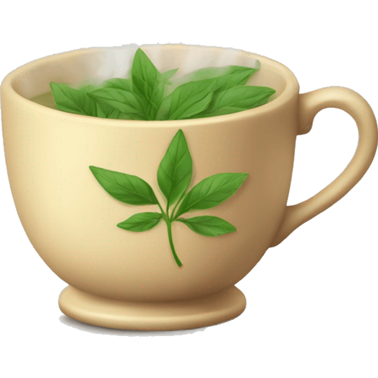 Steaming Herbal Tea Cup  emoji