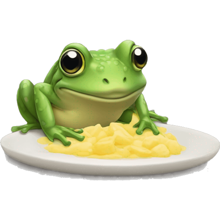 une grenouille qui mange une grenouille emoji