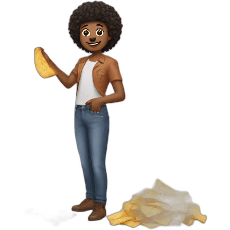 Chips au fromage 🧀 emoji