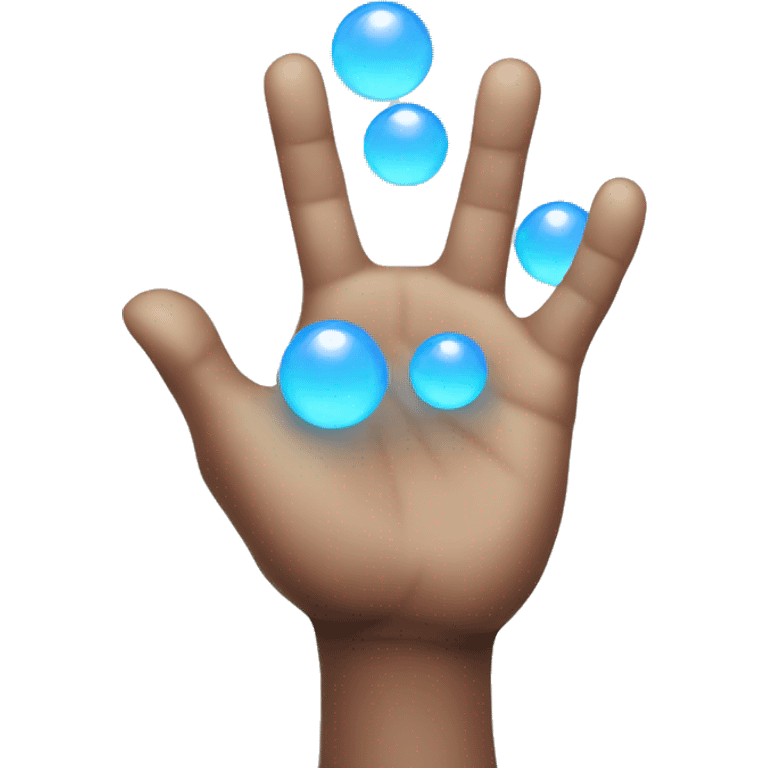 hand of orbs emoji