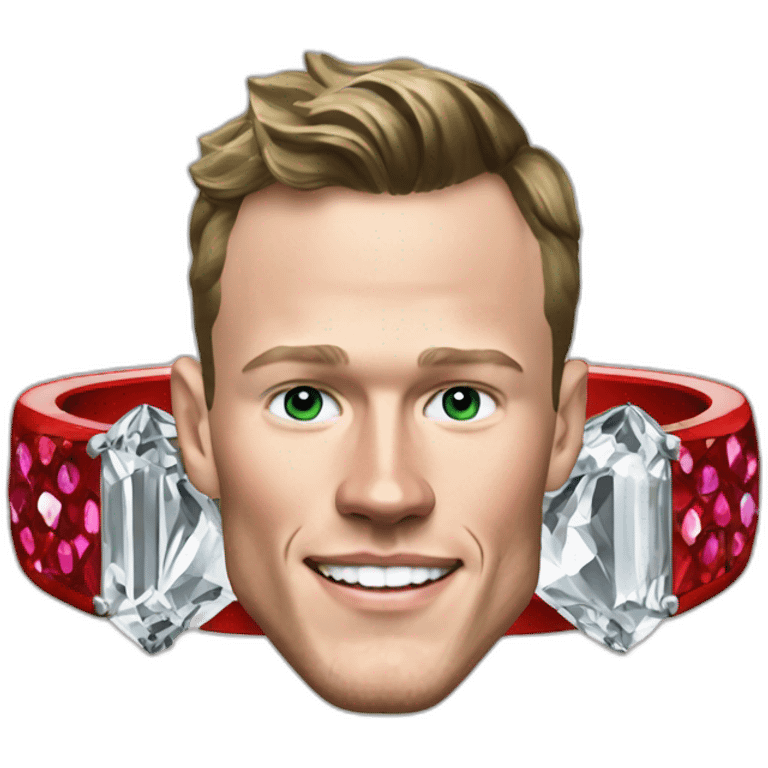 Jonathan Toews as rainbow diamond ring emoji