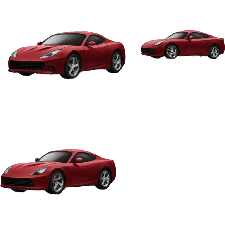 Dark red sports cars emoji