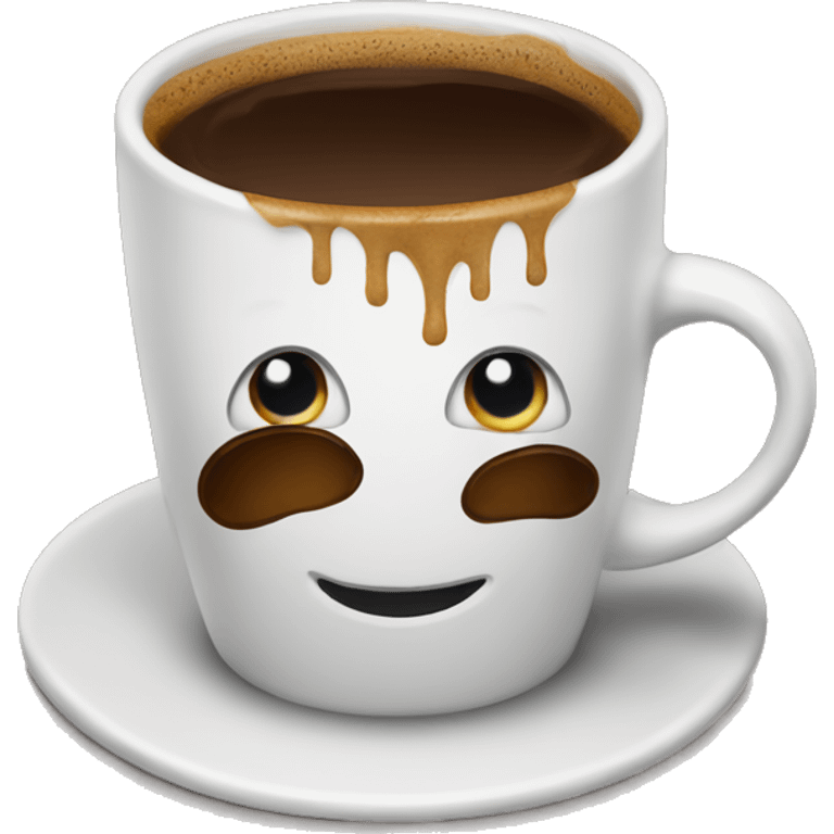 Dirty cup of coffee emoji