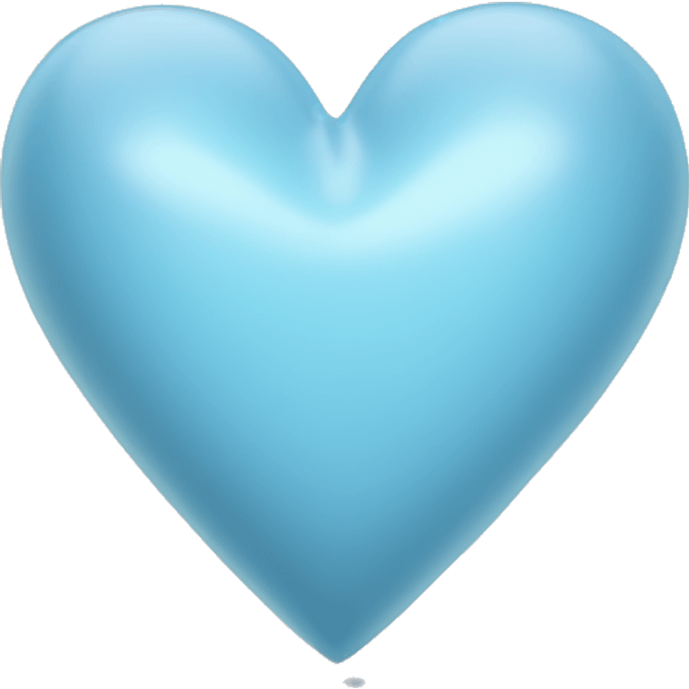 pale blue heart emoji