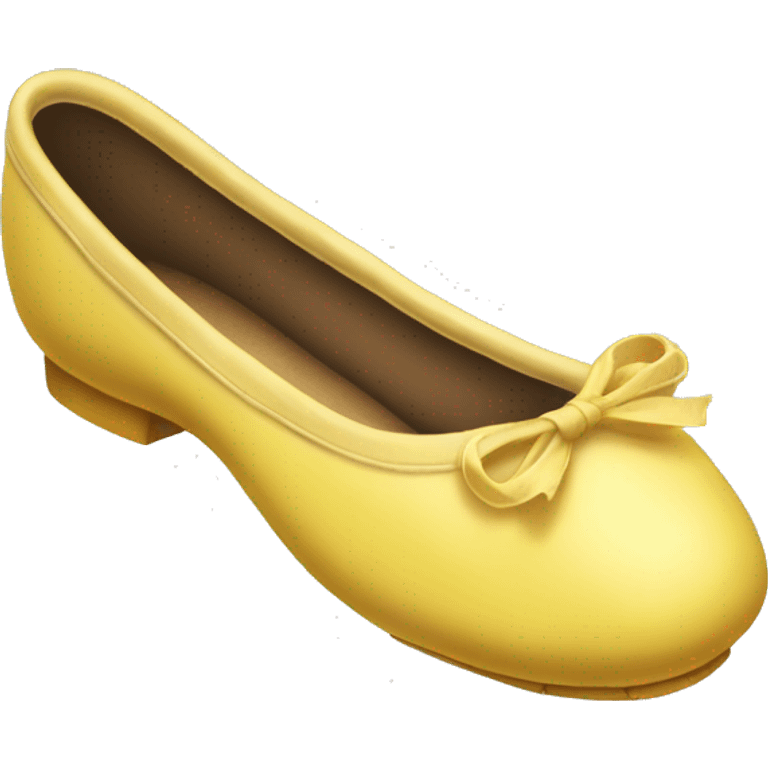 Yellow ballet shoe emoji