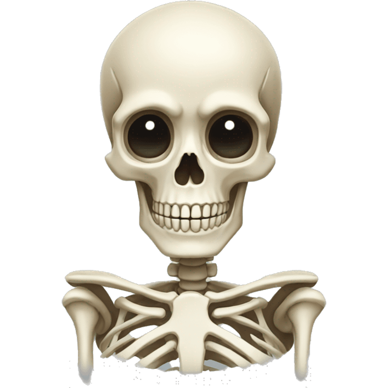 a flabbergasted skeleton emoji