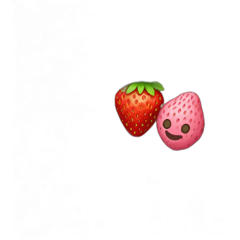 Strawberry with raspberry with blueberry emoji