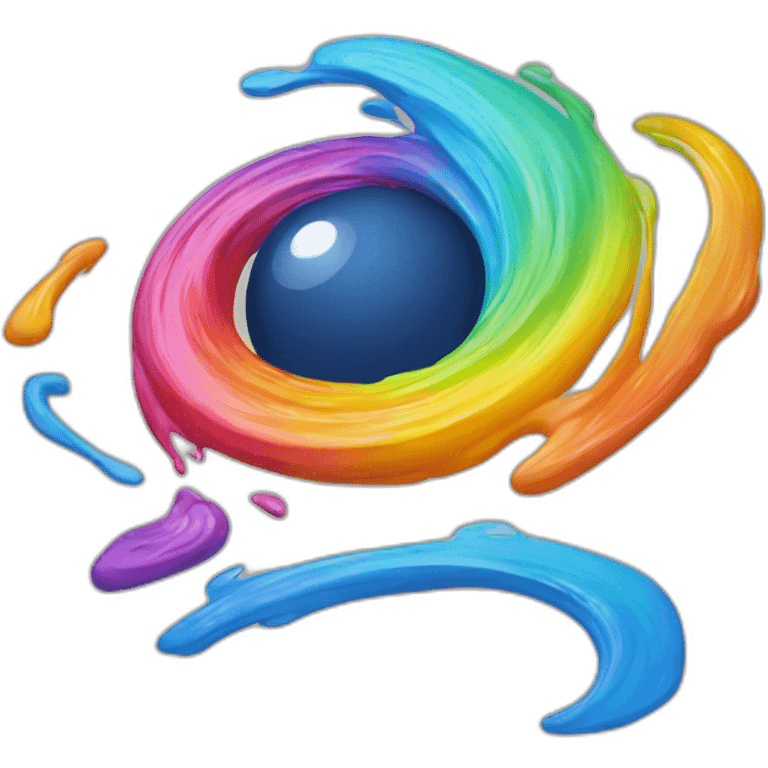 RAINBOW PAINT swirl LIKE PORTAL emoji