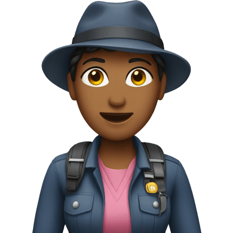 a female tour guide emoji