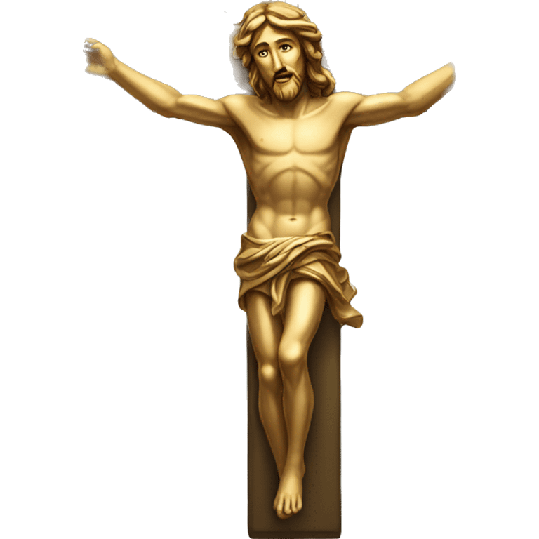 a golden christ cross emoji