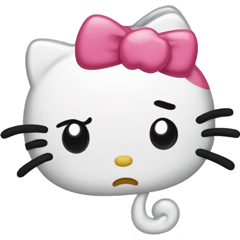 hello kitty crying emoji