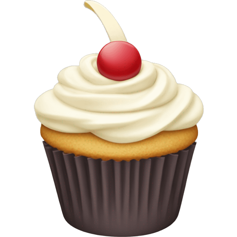 Vanilla cupcake emoji