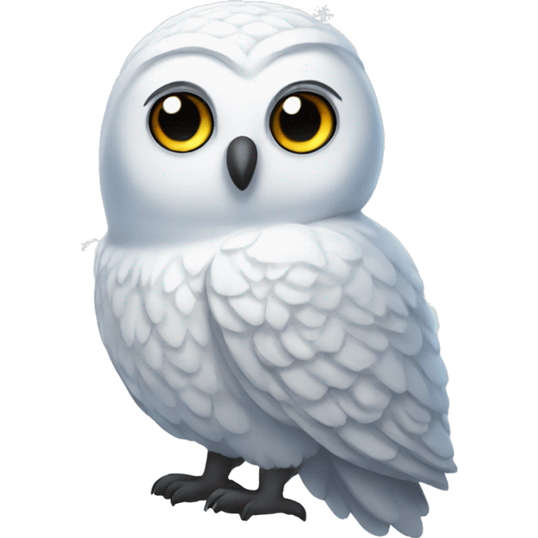 Snow Owl Christmas emoji